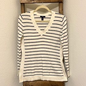 GAP cream and navy sweater!